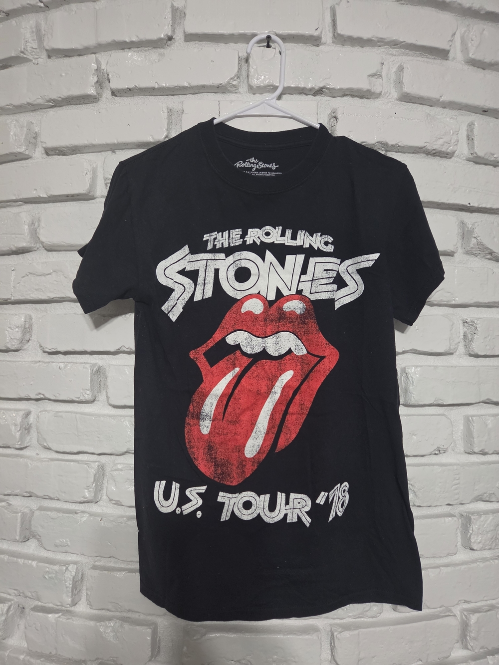 The Rolling Stones U.S. Tour '19 Graphic Tee in Black Size Medium